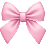 Light pink bow sticker