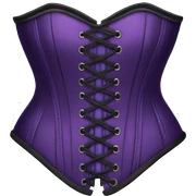purple corset  sticker