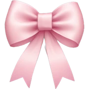 light pink ribbon bow sticker