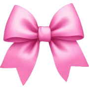 pink bow sticker