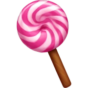 Pink Christmas candy sticker