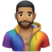 gay drake sticker