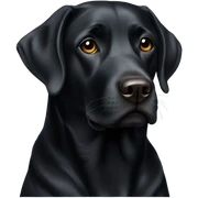Black Labrador  sticker