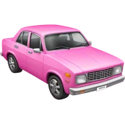 Pink car sticker