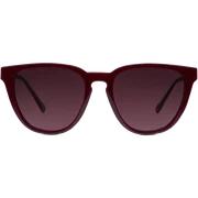 Burgundy sunglasses without face sticker