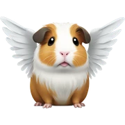 Guinea pig angel sticker