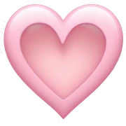 light pink heart sticker