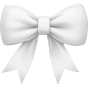 white bow sticker