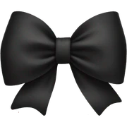 Black bow sticker