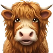 highland cow sticker