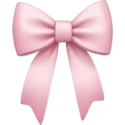 Light pink bow sticker