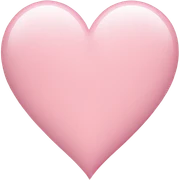 light pink heart sticker