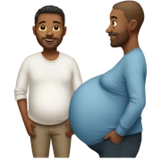 Pregnant man sticker