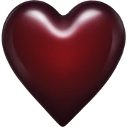 dark red glass heart sticker