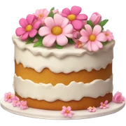 Cake with flowers  sticker