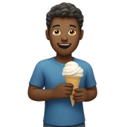 someone eating ice cream  sticker