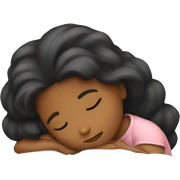 Girl sleeping sticker