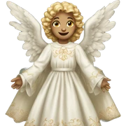 Victorian Christmas Angel sticker