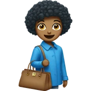 A blue birkin  sticker