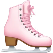 pastel pink ice skates sticker