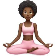 black yoga girl light pink clothes n sticker