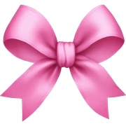 Pink bow sticker