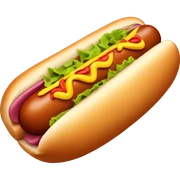 Hot dog sticker