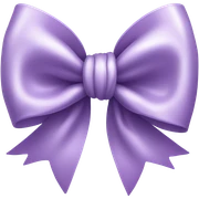 Light purple bow sticker