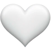 white heart sticker