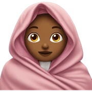 Girl wrapped in blanket  sticker