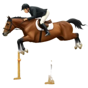 Horse jumping  sticker