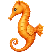 Quiero emoji de caballito de mar sticker