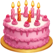 birthday cake sticker