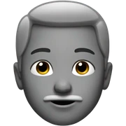 Straight face sticker