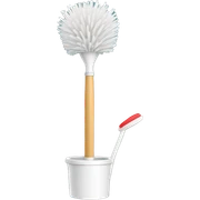 toilet brush sticker