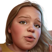 realistic portrait of girl sticker