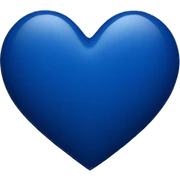 dark blue heart sticker