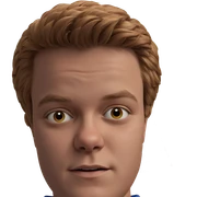 portrait of a young male sticker