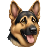 German shepherd  sticker