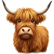 Highland cow sticker