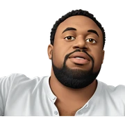 male with beard in shirt sticker