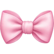 Baby pink bow sticker