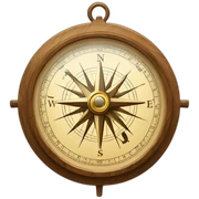 explorer compass sticker