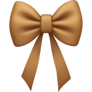 Tan bow  sticker