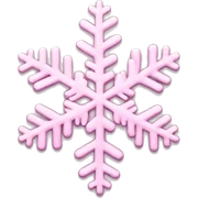 pastel pink snowflake  sticker