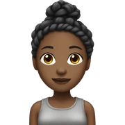 Black girl with braids sticker