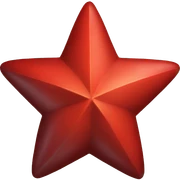 Red star sticker