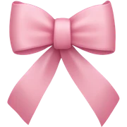 light pink ribbon bow sticker