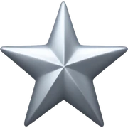 silver star sticker
