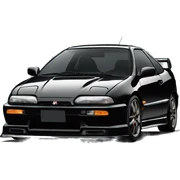 Integra type r noir sticker